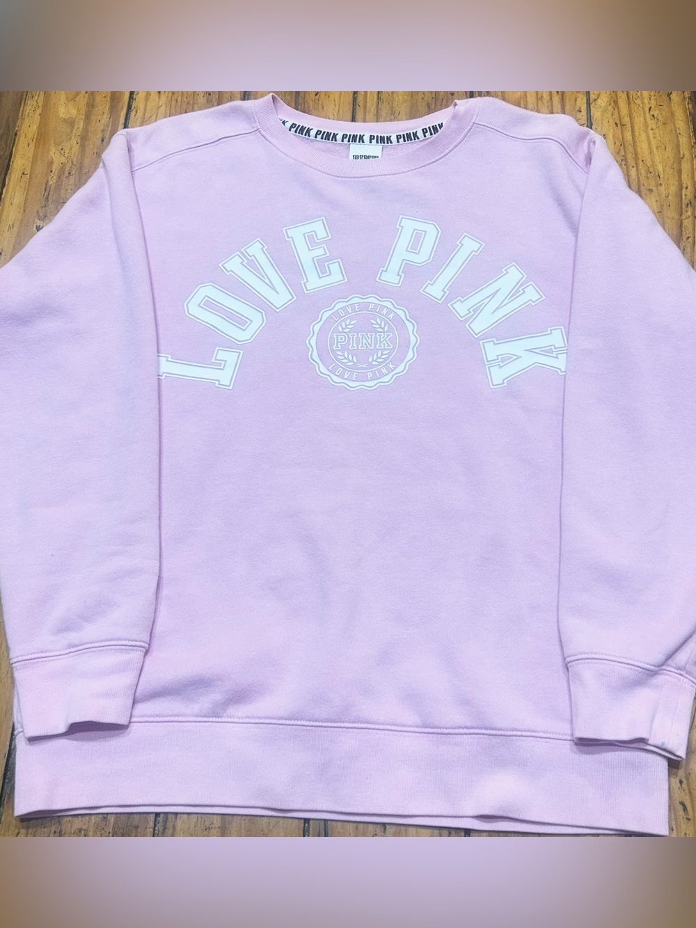 Victoria's Secret PINK Light Pink Pullover Sweatshirt